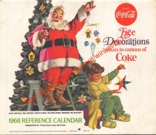 1968 Caldendar Coca-Cola - 18x15cm - 16 Pages - Calendriers