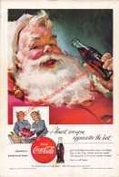 Coca-Cola 1955 Annonce-advert-advertentie - Papier Légère Cartonné 25 X 17 Cm - Reclame-affiches
