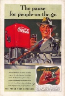 Coca-Cola 1941 Annonce-advert-advertentie - Papier Légère Cartonné 25 X 17 Cm - Affiches Publicitaires