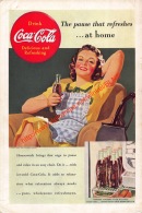 Coca-Cola 1939 Annonce-advert-advertentie - Papier Légère Cartonné 25 X 17 Cm - Advertising Posters