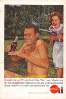 Coca-Cola 1960 Annonce-advert-advertentie - Papier Légère Cartonné 25 X 17 Cm - Advertising Posters