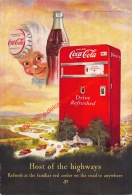 Coca-Cola 1950 Annonce-advert-advertentie - Papier Légère Cartonné 25 X 17 Cm - Reclame-affiches
