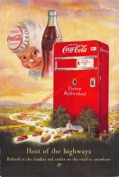 Coca-Cola 1950 Annonce-advert-advertentie - Papier Légère Cartonné 25 X 17 Cm - Afiches Publicitarios