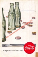 Coca-Cola 1952 Annonce-advert-advertentie - Papier Légère Cartonné 25 X 17 Cm - Advertising Posters