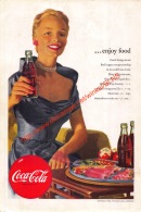 Coca-Cola 1952 Annonce-advert-advertentie - Papier Légère Cartonné 25 X 17 Cm - Advertising Posters