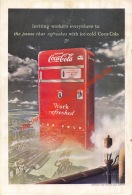 Coca-Cola 1948 Annonce-advert-advertentie - Papier Légère Cartonné 25 X 17 Cm - Reclame-affiches