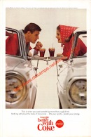 Coca-Cola 1965 Annonce-advert-advertentie - Papier Légère Cartonné 25 X 17 Cm - Poster & Plakate