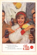 Coca-Cola 1963 Annonce-advert-advertentie - Papier Légère Cartonné 25 X 17 Cm - Reclame-affiches
