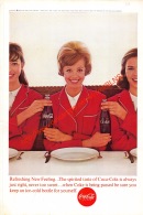 Coca-Cola 1963 Annonce-advert-advertentie - Papier Légère Cartonné 25 X 17 Cm - Advertising Posters