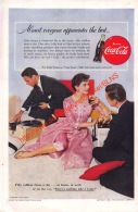 Coca-Cola 1955 Annonce-advert-advertentie - Papier Légère Cartonné 25 X 17 Cm - Manifesti Pubblicitari