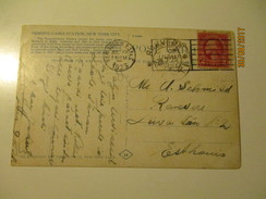 USA NEW YORK TO ESTONIA 1923 , PENNSYLVANIA STATION , TRAM   , OLD POSTCARD  ,K0 - Other & Unclassified