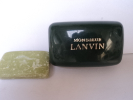 LANVIN: "MONSIEUR LANVIN"  MINI SAVON  + BOITE   LIRE ET VOIR !! - Miniatures Femmes (avec Boite)