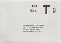 Enveloppe T Eco Connaissance Des Arts - Cartes/Enveloppes Réponse T