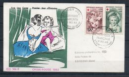 Reunion. Enveloppe Fdc. Croix Rouge. Saint Denis. 10/12/1962 - Covers & Documents