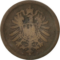 Monnaie, GERMANY - EMPIRE, Wilhelm I, Pfennig, 1875, Stuttgart, TB, Cuivre, KM:1 - 1 Pfennig