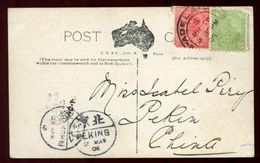 AUSTRALIA ABORIGINE CHILDREN TO PEKING CHINA - Postmark Collection