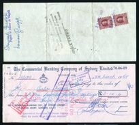 AUSTRALIA ITALY GB CHEQUES MARCA DA BOLLO 1969/70 - Steuermarken