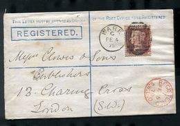 GREAT BRITAIN STATIONERY VICTORIA REGISTERED 1879 WARE - Covers & Documents