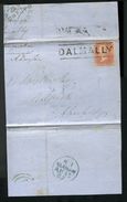 GREAT BRITAIN SCOTLAND LOCAL DALMALLY GLASGOW ABERFELDY 1857 - Marcofilia