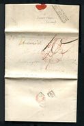 GREAT BRITAIN USA 1824 BURLINGTON NEW JERSEY SURREY STREET LONDON - ...-1840 Vorläufer