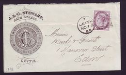 GREAT BRITAIN 1888 'CURED HAMS' ADVERTISING COVER - Storia Postale