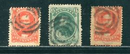HAWAII FOUR RING WITH CENTER PIN POSTMARKS - Hawaii