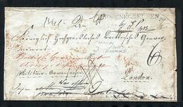 GREAT BRITAIN GERMANY OFFICIAL ARMY HOHENEGGELSEN 1846 - Marcophilie