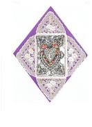 VALENTINES CARD - PURPLE BACKGROUND - Other & Unclassified