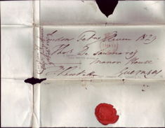 GB To "CHANNEL ISLES" 1829 ENTIRE TO ADV. GENERAL - Marcophilie