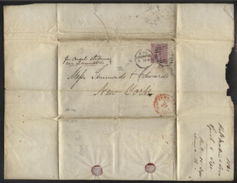 GB 1868 ENTIRE LIVERPOOL TO NEW YORK - Storia Postale