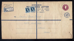 GB LARGE FORMULAR REGISTERED LETTER WEAPONS TESTING CHRISTMAS ISLAND/HAWAII - Marcophilie