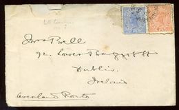 IRELAND COVER FROM QUEENSLAND 1892 - Interi Postali