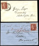 GREAT BRITAIN NORTHAMPTON SIDEWAYS DUPLEX AND 1ST SPOON POSTMARK - Marcophilie