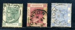 CHINA CANTON POSTMARKS FROM BRITISH P.O. QUEEN VICTORIA - Oblitérés