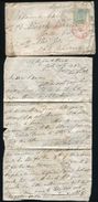 GB USA NORTH ATLANTIC PACKET MAIL 1862 YARMOUTH NORFOLK NEW JERSEY - Marcophilie