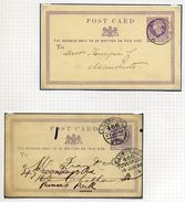 GB QUEEN VICTORIA ½d POSTCARDS 1872/1876 - Marcophilie
