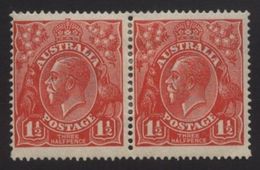 AUSTRALIA 'NO CROSS ON CROWN' GEORGE V PAIR - Neufs