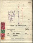 SOUTH AFRICA 1943 LAND DOCUMENT - REVENUE STAMPS - Non Classés
