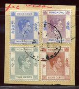 HONG KONG KGV1 RARE USE OF STAMPS - Sonstige & Ohne Zuordnung