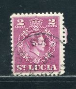 ST. LUCIA KING GEORGE SIXTH VILLAGE POSTMARK GROS ISLET 1950 - Ste Lucie (...-1978)