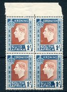 SOUTH AFRICA 1937 KING GEORGE 6th CORONATION VARIETY HYPHEN OMITTED - Unclassified