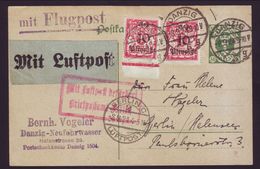 DANZIG 1924 POSTCARD TO BERLIN - Postal  Stationery