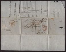 PORTUGAL/GB PACKET LETTER/FRANCE 1841 - ...-1853 Prephilately