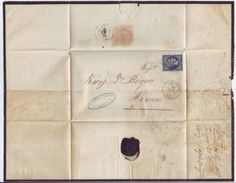 GREECE 1867 MOURNING COVER 'ATHENS-ZANTE - ...-1861 Prefilatelia