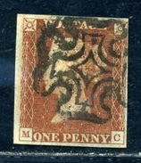 G.B. 1841 LINE- ENGRAVED 1d RED-BROWN PLATE 8 - Usati