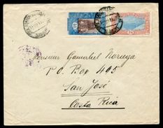 DJIBOUTI FRENCH AFRICA 1928 TO COSTA RICA - Cartas & Documentos