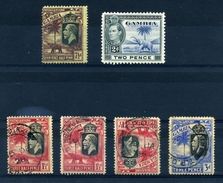 GAMBIA ELEPHANTS RAILWAYS KG5 KG6 - Gambia (...-1964)