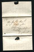 PORTUGAL GB SHIP LETTER MARITIME 1837 LISBON F BRITISH POST OFFICE - ...-1853 Préphilatélie