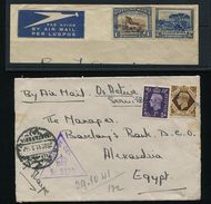 GREAT BRITAIN SOUTH AFRICA USED ABROAD PAQUEBOT MYSTERY SHIPPING EGYPT WWII - Unclassified