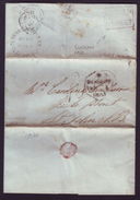 GREAT BRITAIN 1853 GLASGOW-LANARKSHIRE ENTIRE - ...-1840 Vorläufer